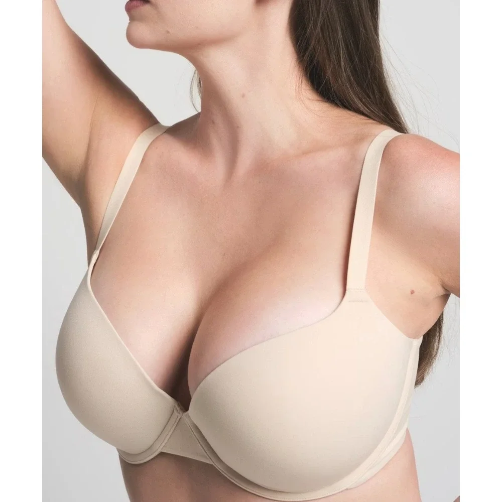 Skims Fits Everybody Push Up Demi Bra Sand Underwire BR-UWR-2295 38C